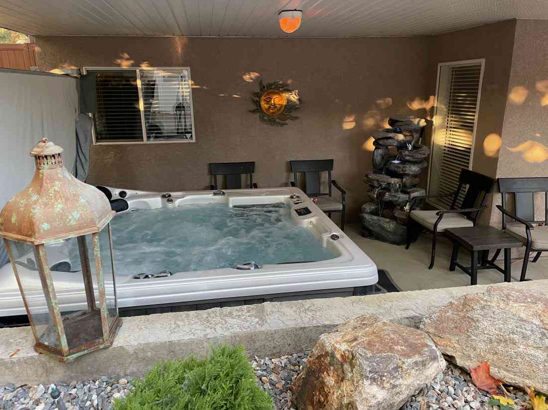 Our Hot Tub Nook